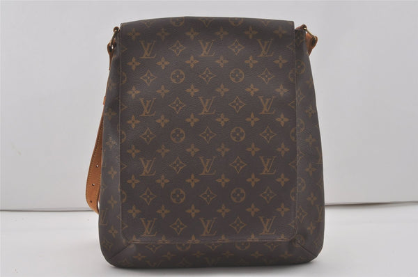 Authentic Louis Vuitton Monogram Musette Shoulder Cross Body Bag M51256 LV 8572I