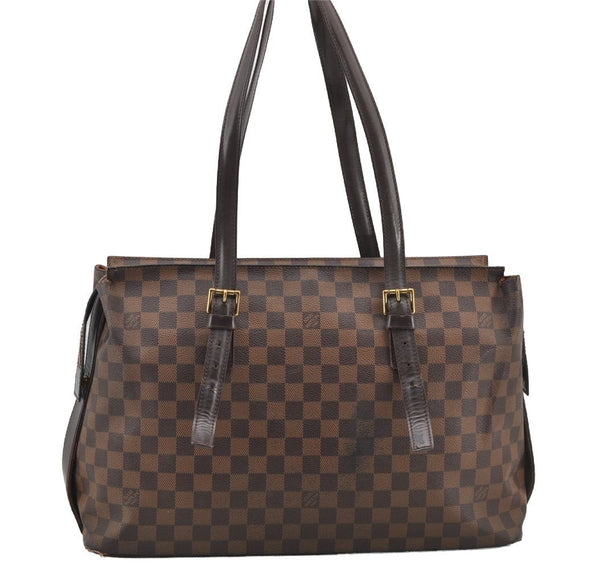 Authentic Louis Vuitton Damier Chelsea Shoulder Tote Bag N51119 LV 8573I