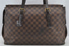 Authentic Louis Vuitton Damier Chelsea Shoulder Tote Bag N51119 LV 8573I