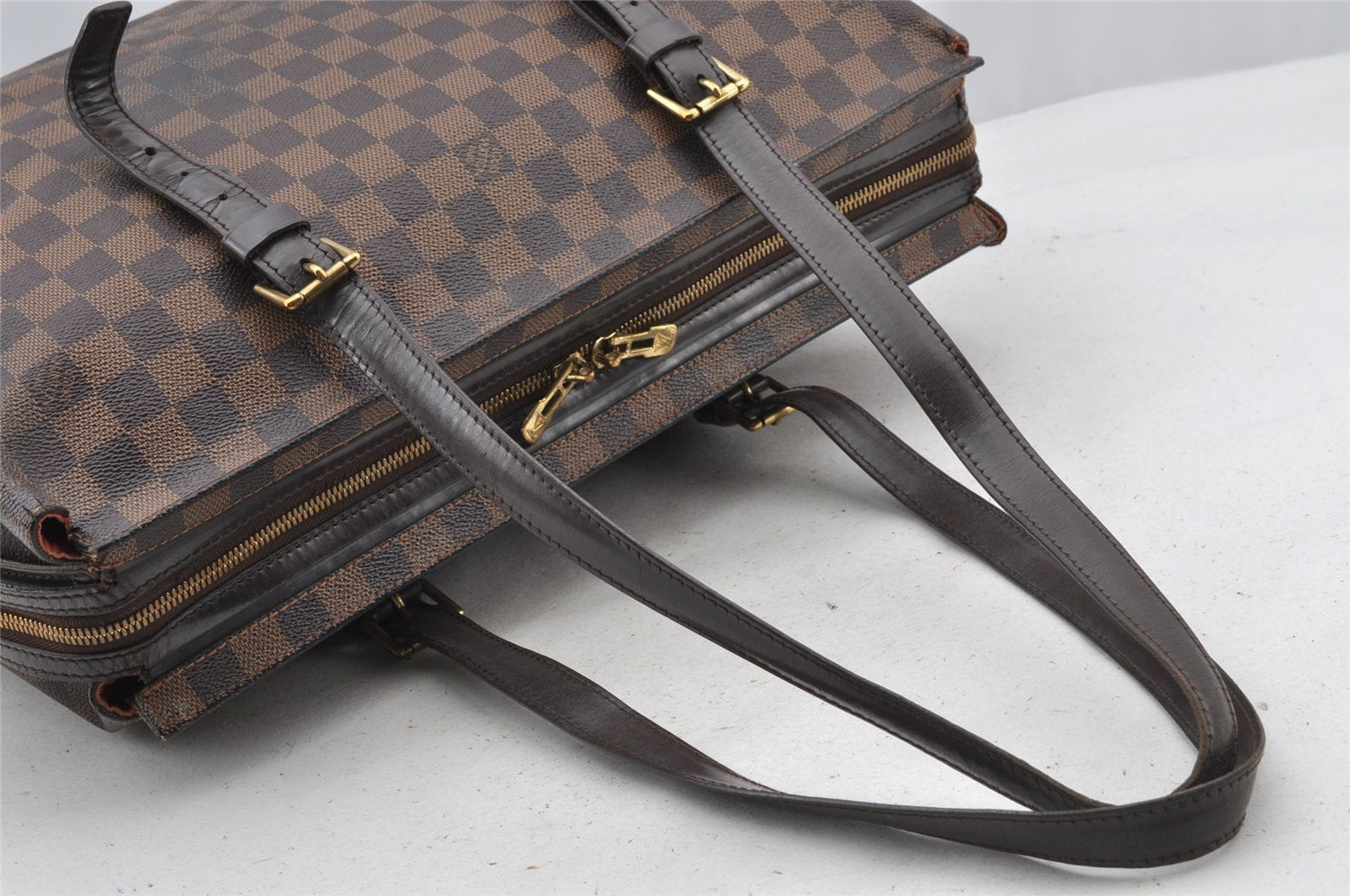Authentic Louis Vuitton Damier Chelsea Shoulder Tote Bag N51119 LV 8573I