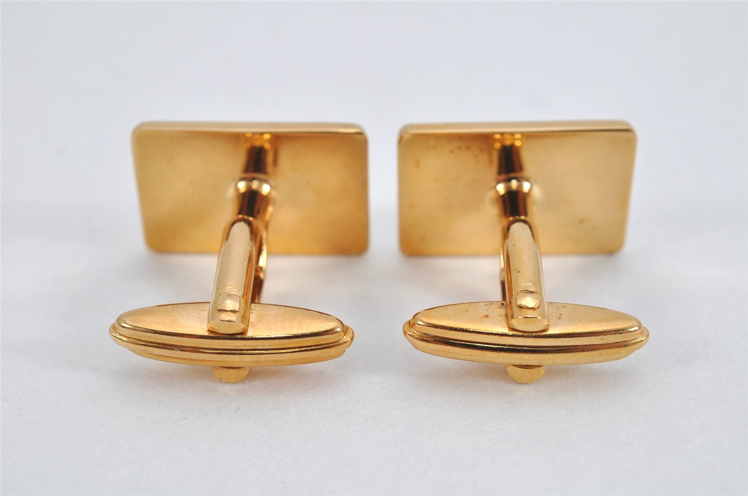 Authentic NINA RICCI Vintage Gold Tone Logo Cuffs 8573J