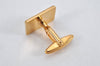 Authentic NINA RICCI Vintage Gold Tone Logo Cuffs 8573J