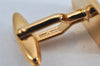 Authentic NINA RICCI Vintage Gold Tone Logo Cuffs 8573J