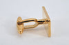 Authentic NINA RICCI Vintage Gold Tone Logo Cuffs 8573J