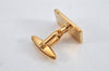 Authentic NINA RICCI Vintage Gold Tone Logo Cuffs 8573J