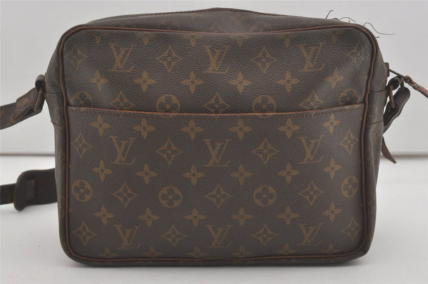 Authentic Louis Vuitton Monogram Nile Shoulder Cross Bag Old Model LV Junk 8574I