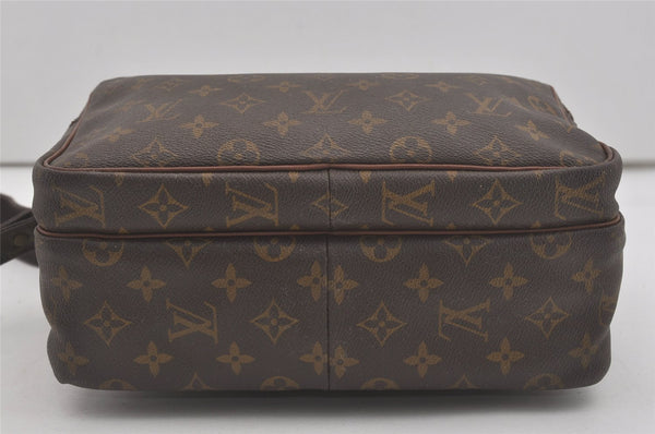 Authentic Louis Vuitton Monogram Nile Shoulder Cross Bag Old Model LV Junk 8574I