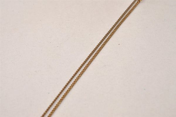 Authentic NINA RICCI Vintage Gold Tone Chain Pendant Necklace 8574J