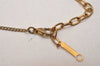 Authentic NINA RICCI Vintage Gold Tone Chain Pendant Necklace 8574J