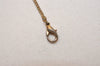 Authentic NINA RICCI Vintage Gold Tone Chain Pendant Necklace 8574J