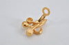 Authentic NINA RICCI Clip-on Rhinestone Imitation Pearl Earrings Gold 8575J