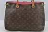 Authentic Louis Vuitton Monogram Pallas 2Way Shoulder Hand Bag M50067 Pink 8576I