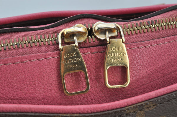 Authentic Louis Vuitton Monogram Pallas 2Way Shoulder Hand Bag M50067 Pink 8576I