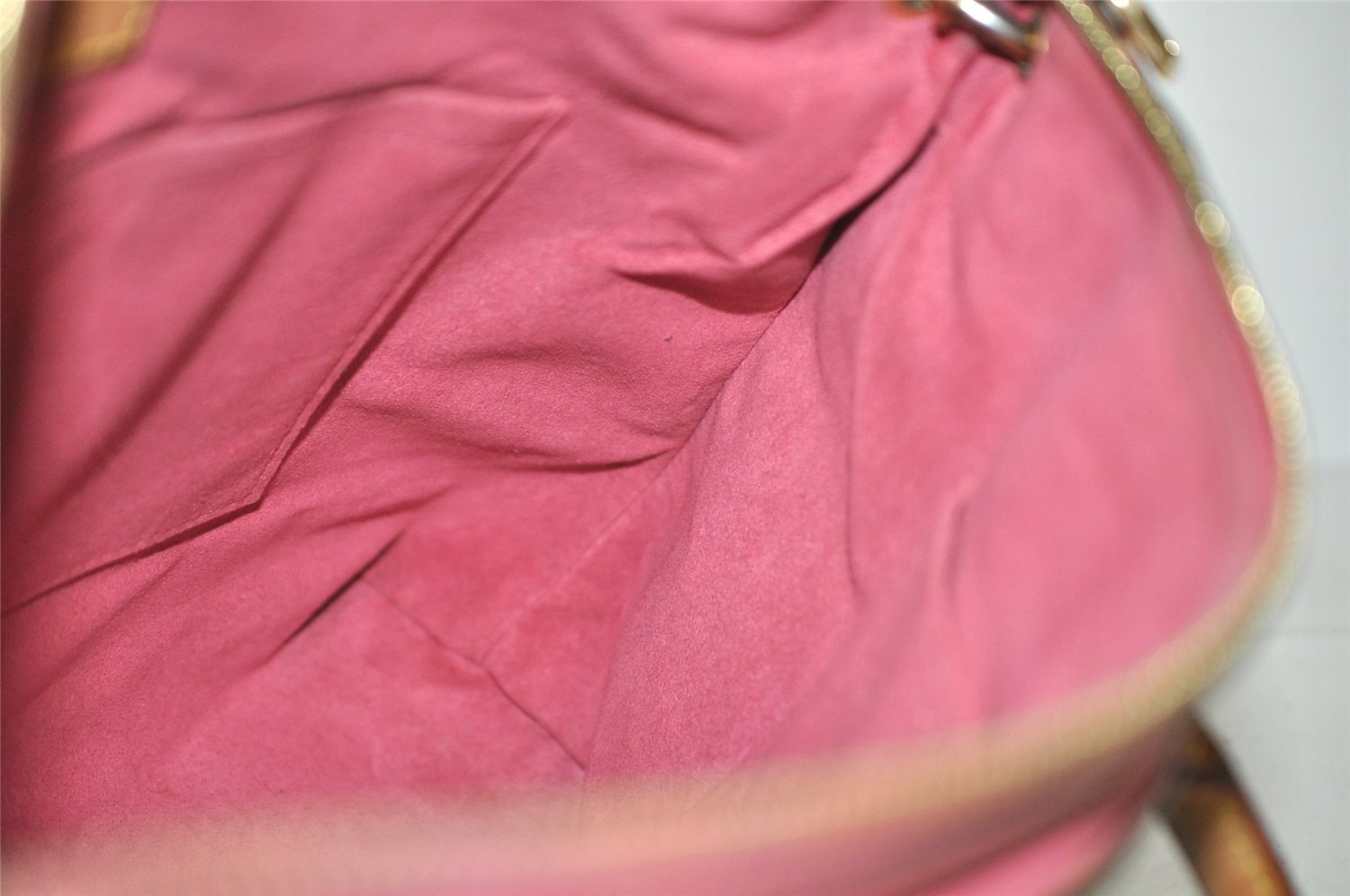 Authentic Louis Vuitton Monogram Pallas 2Way Shoulder Hand Bag M50067 Pink 8576I