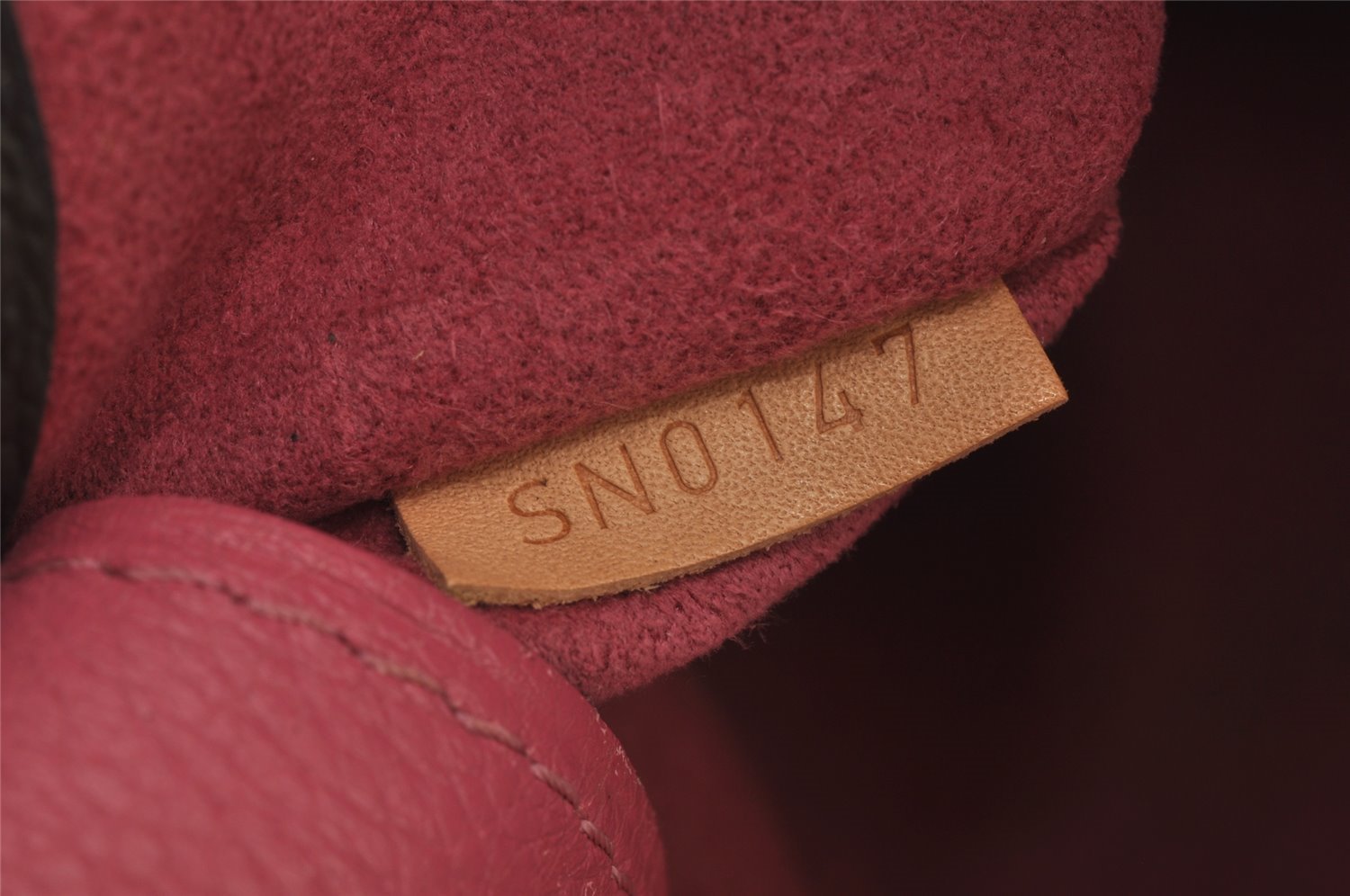 Authentic Louis Vuitton Monogram Pallas 2Way Shoulder Hand Bag M50067 Pink 8576I