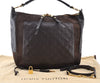 Auth Louis Vuitton Monogram Empreinte Audacieuse MM Shoulder Bag Brown LV 8577I