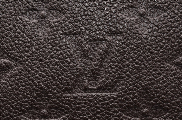 Auth Louis Vuitton Monogram Empreinte Audacieuse MM Shoulder Bag Brown LV 8577I