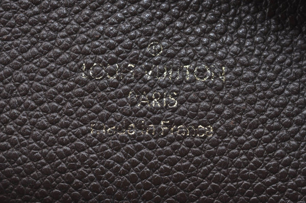 Auth Louis Vuitton Monogram Empreinte Audacieuse MM Shoulder Bag Brown LV 8577I