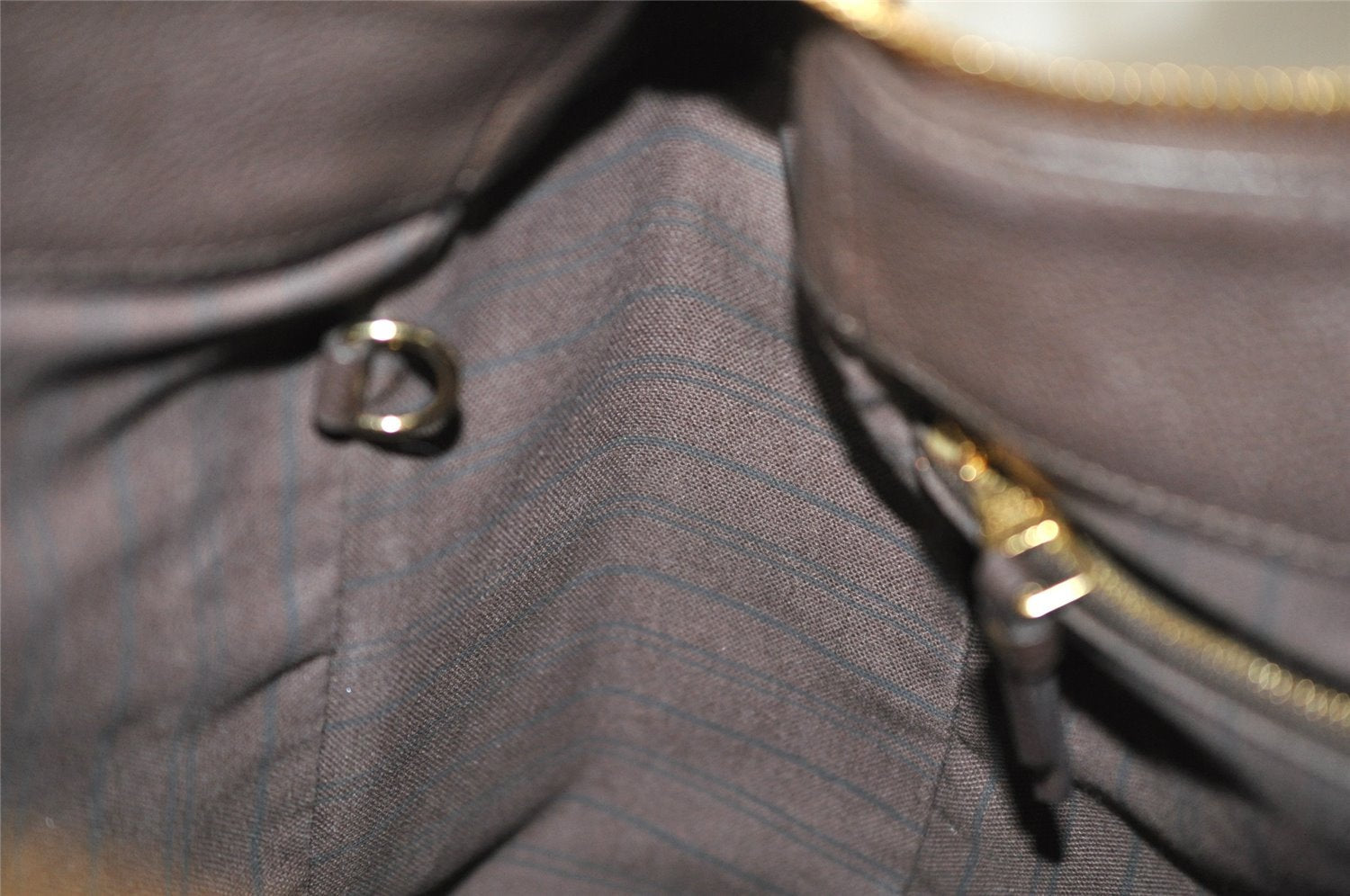 Auth Louis Vuitton Monogram Empreinte Audacieuse MM Shoulder Bag Brown LV 8577I