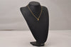 Authentic NINA RICCI Vintage Gold Tone Rhinestone Chain Pendant Necklace  8577J