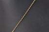 Authentic NINA RICCI Vintage Gold Tone Rhinestone Chain Pendant Necklace  8577J