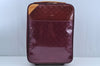 Authentic Louis Vuitton Monogram Vernis Pegase 45 Suitcase M91419 Purple 8578I