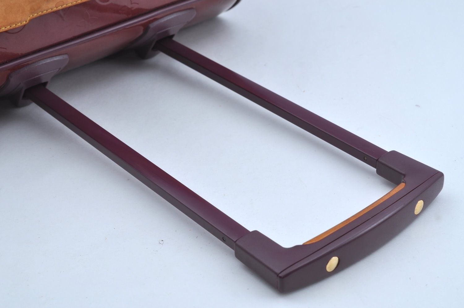 Authentic Louis Vuitton Monogram Vernis Pegase 45 Suitcase M91419 Purple 8578I