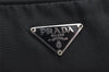 Authentic PRADA Nylon Tessuto Leather Shoulder Hand Bag BR0430 Black 8579I