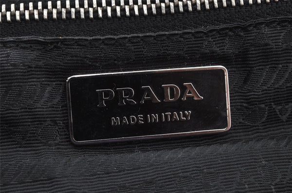 Authentic PRADA Nylon Tessuto Leather Shoulder Hand Bag BR0430 Black 8579I