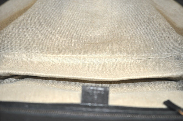 Authentic GUCCI Bamboo Vintage Shoulder Hand Bag Leather 124248 Black 8581I