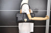Authentic GUCCI Bamboo Vintage Shoulder Hand Bag Leather 124248 Black 8581I