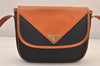 Authentic YVES SAINT LAURENT Shoulder Cross Bag Purse PVC Leather Black 8581M