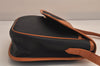 Authentic YVES SAINT LAURENT Shoulder Cross Bag Purse PVC Leather Black 8581M
