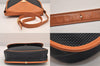 Authentic YVES SAINT LAURENT Shoulder Cross Bag Purse PVC Leather Black 8581M
