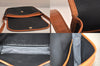 Authentic YVES SAINT LAURENT Shoulder Cross Bag Purse PVC Leather Black 8581M