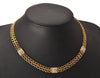 Authentic NINA RICCI Vintage Gold Tone Rhinestone Choker Necklace 8584J