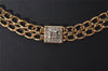 Authentic NINA RICCI Vintage Gold Tone Rhinestone Choker Necklace 8584J