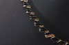 Authentic NINA RICCI Vintage Chain Choker Necklace Gold Black 8585J