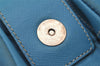 Authentic PRADA Tessuto Saffian Nylon Shoulder Bag Purse BR2452 Light Blue 8587I