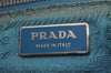 Authentic PRADA Tessuto Saffian Nylon Shoulder Bag Purse BR2452 Light Blue 8587I