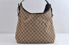 Authentic GUCCI Vintage Shoulder Hand Bag GG Canvas Leather 106242 Brown 8588I