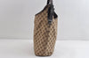 Authentic GUCCI Vintage Shoulder Hand Bag GG Canvas Leather 106242 Brown 8588I