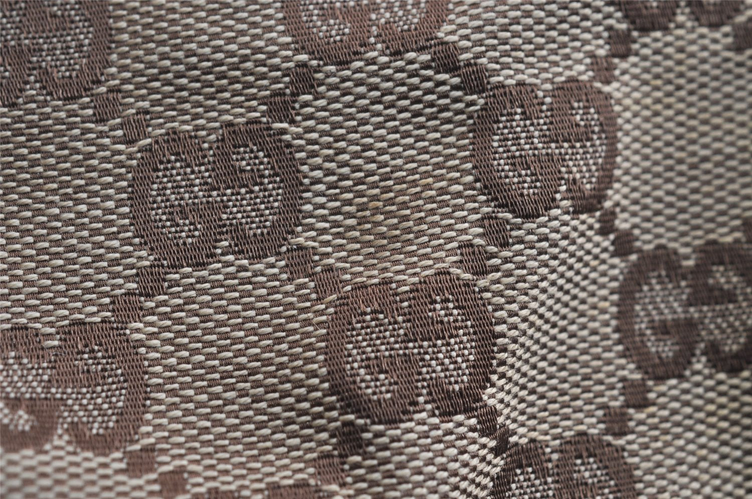 Authentic GUCCI Vintage Shoulder Hand Bag GG Canvas Leather 106242 Brown 8588I