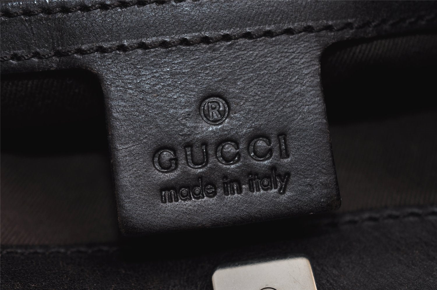 Authentic GUCCI Vintage Shoulder Hand Bag GG Canvas Leather 106242 Brown 8588I