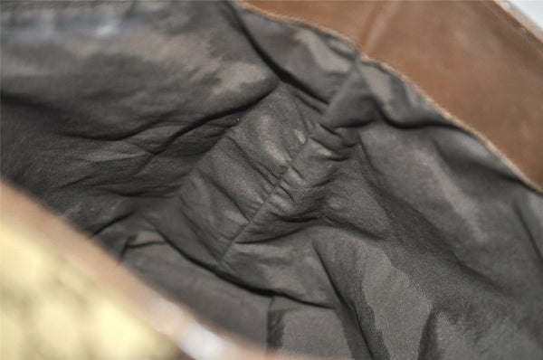 Authentic GUCCI Sherry Line Shoulder Tote Bag GG Canvas Leather Beige Junk 8590I