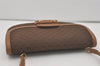Authentic GUCCI Horsebit Micro GG Canvas Leather Shoulder Bag Brown Junk 8591I