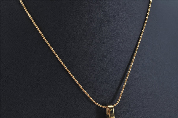 Authentic NINA RICCI Vintage Gold Tone Chain Pendant Necklace 8591J