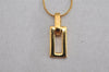 Authentic NINA RICCI Vintage Gold Tone Chain Pendant Necklace 8591J