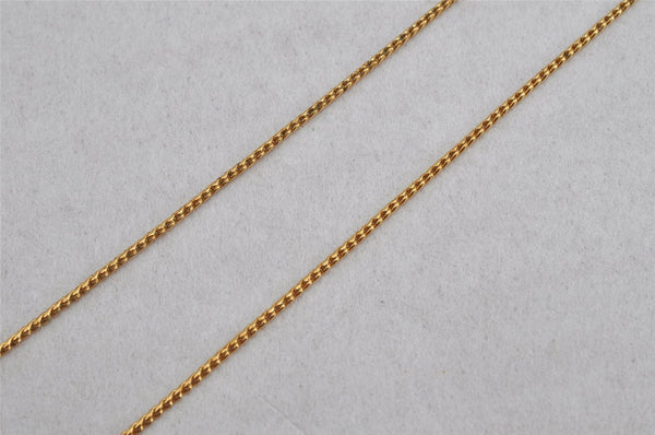 Authentic NINA RICCI Vintage Gold Tone Chain Pendant Necklace 8591J