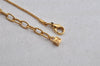 Authentic NINA RICCI Vintage Gold Tone Chain Pendant Necklace 8591J